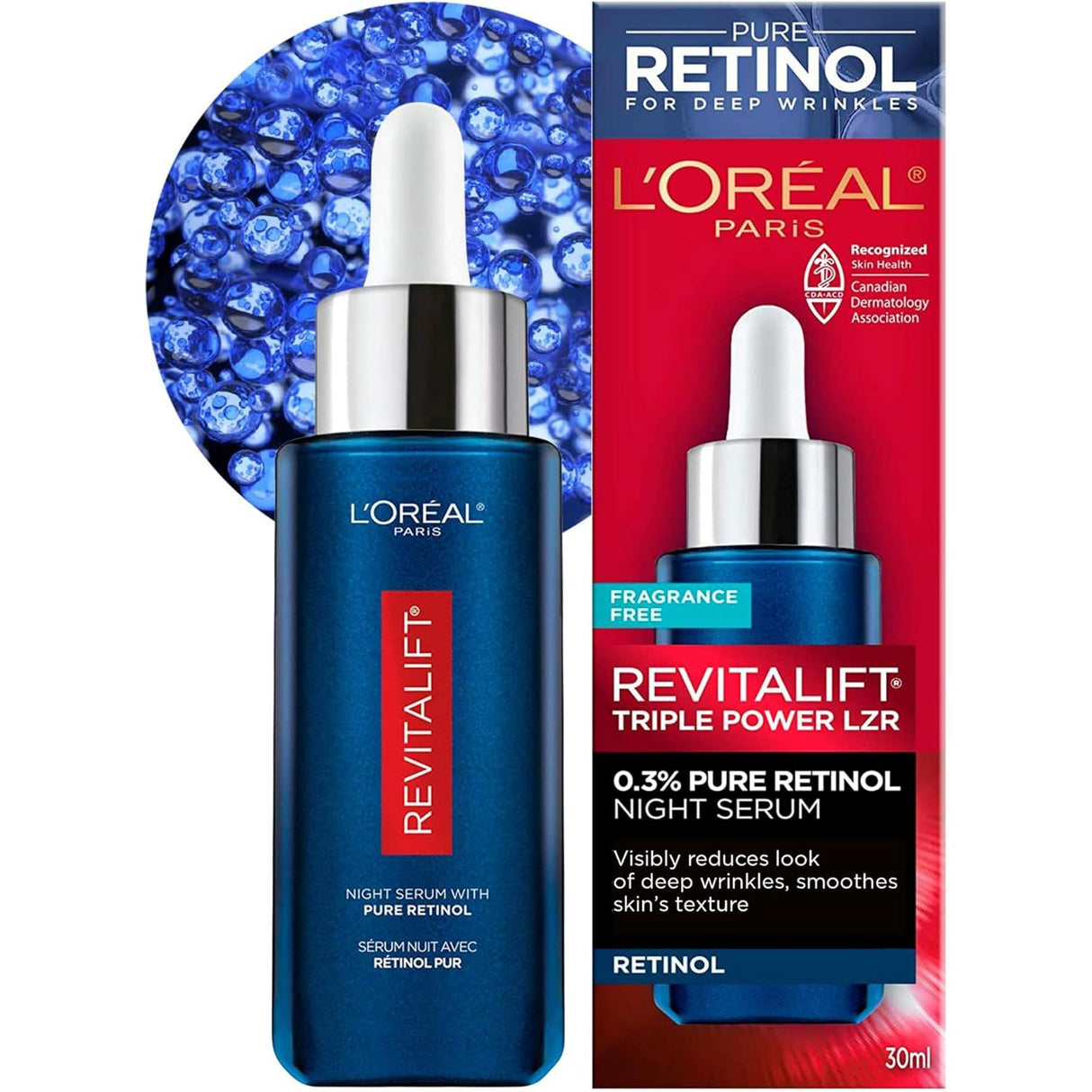 L'ORÉAL PARIS Revitalift Triple Power LZR Pure Retinol Night Serum, 1 fl oz-071249419182-LR-338719-1-LR eShop
