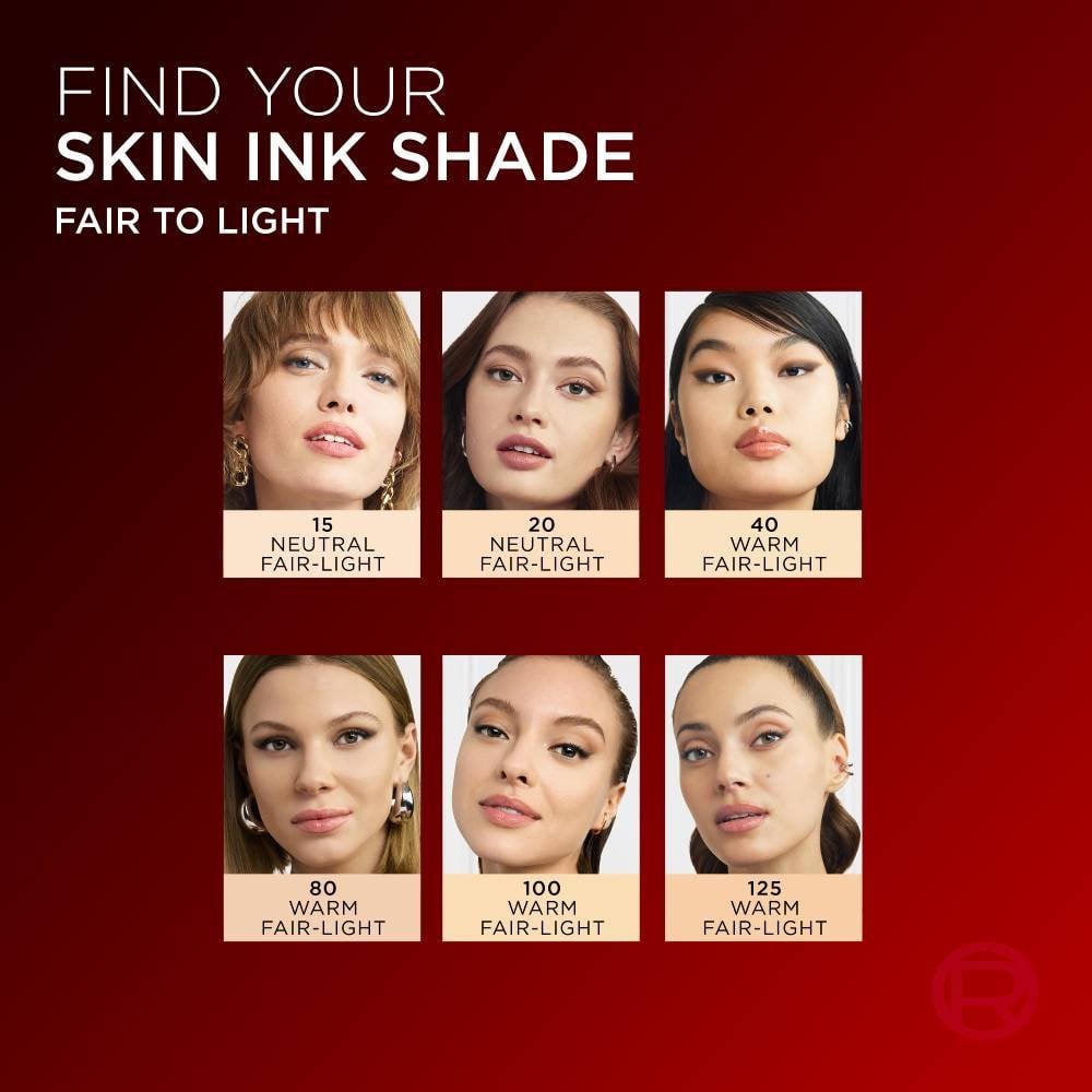 L'ORÉAL PARIS Skin Ink Longwear 2-in-1 Foundation Concealer, 100 Warm, 0.5 fl oz-071249700501-LR-358168-8-LR eShop