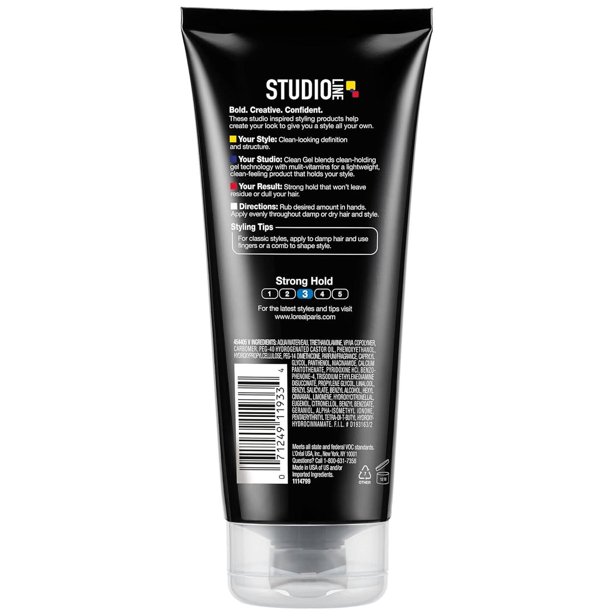 L'ORÉAL PARIS Studio Line Clear Minded Clean Gel - Strong Hold, 6.8 fl. oz.-071249119334-LR-224920-6-LR eShop