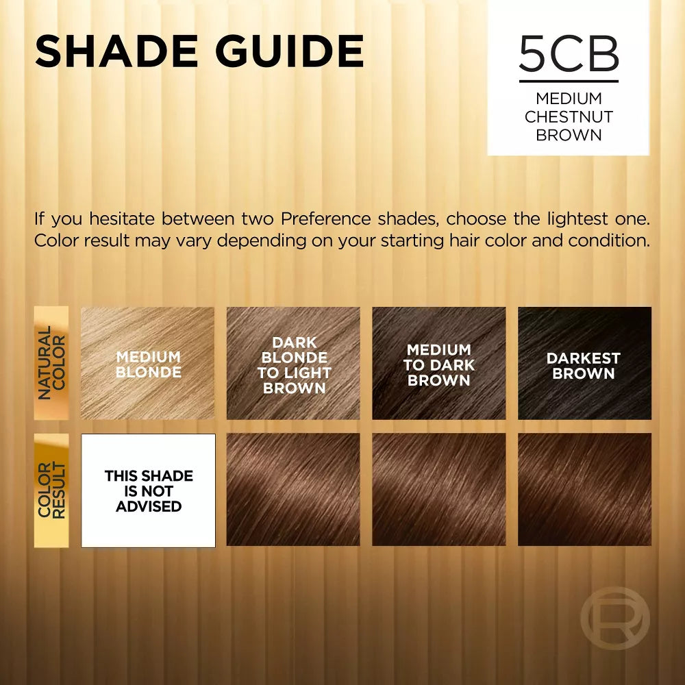 L'ORÉAL PARIS Superior Preference Fade-Defying Color + Shine System - 5CB Medium Chestnut Brown-071249158289-LR-361718-6-LR eShop