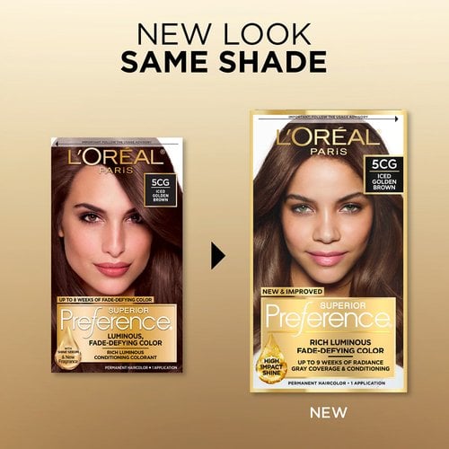 L'ORÉAL PARIS Superior Preference Fade-Defying Color + Shine System - 5CG Iced Golden Brown-071249241004-LR-361734-2-LR eShop