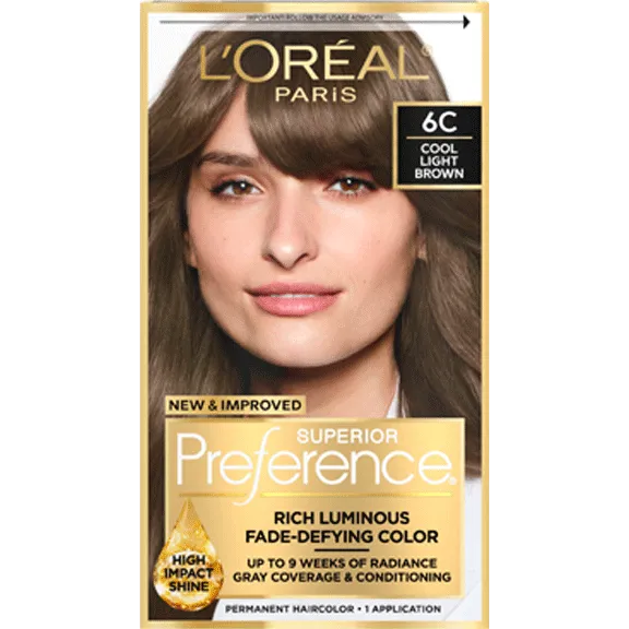 L'ORÉAL PARIS Superior Preference Fade-Defying Color + Shine System - 6C Cool Light Brown-071249329245-LR-361750-1-LR eShop