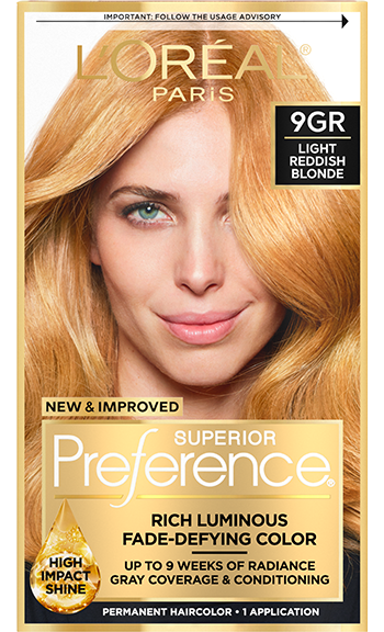 L'ORÉAL PARIS Superior Preference Fade-Defying Color + Shine System - 9GR Light Reddish Blonde-071249253274-LR-361739-1-LR eShop