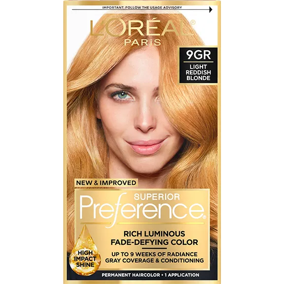 L'ORÉAL PARIS Superior Preference Fade-Defying Color + Shine System - 9GR Light Reddish Blonde-071249253274-LR-361739-1-LR eShop