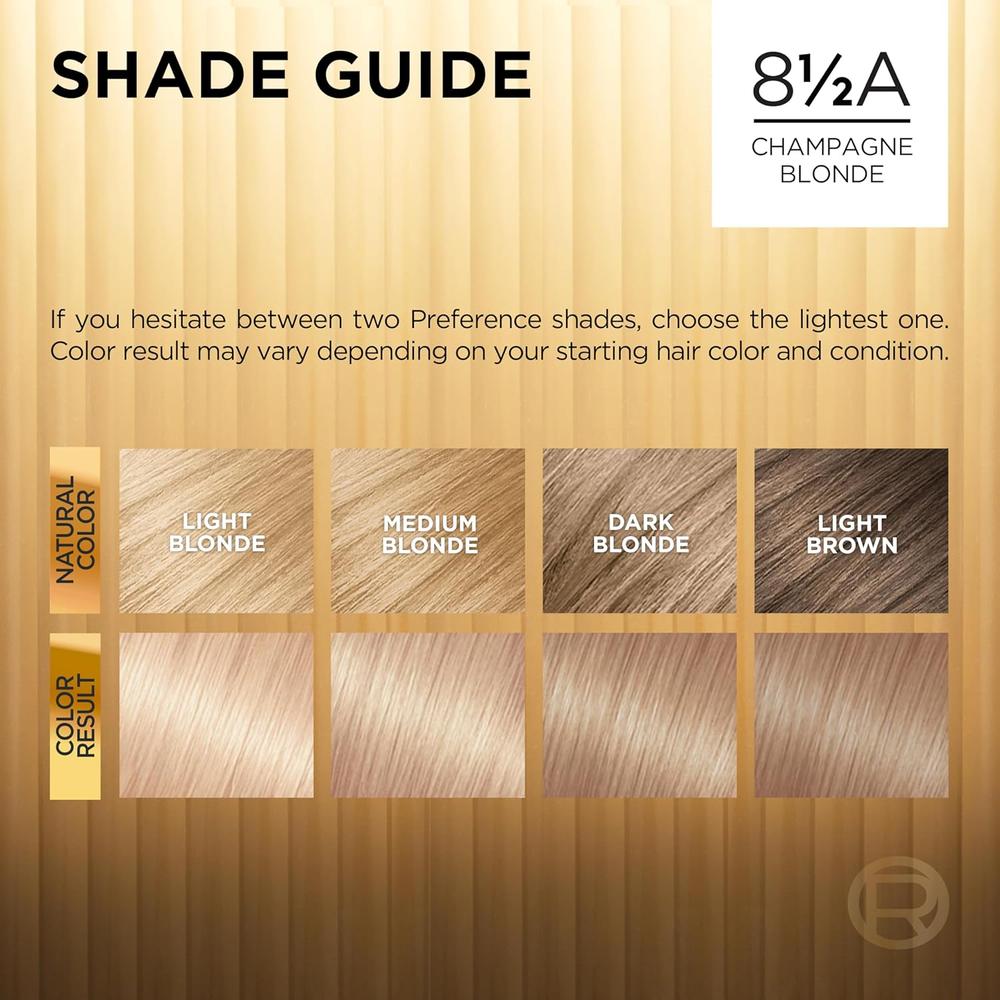 L'ORÉAL PARIS Superior Preference Permanent Hair Color, 8.5A Champagne Blonde, 6.5 fl. oz.-071249253236-LR-229819-5-LR eShop