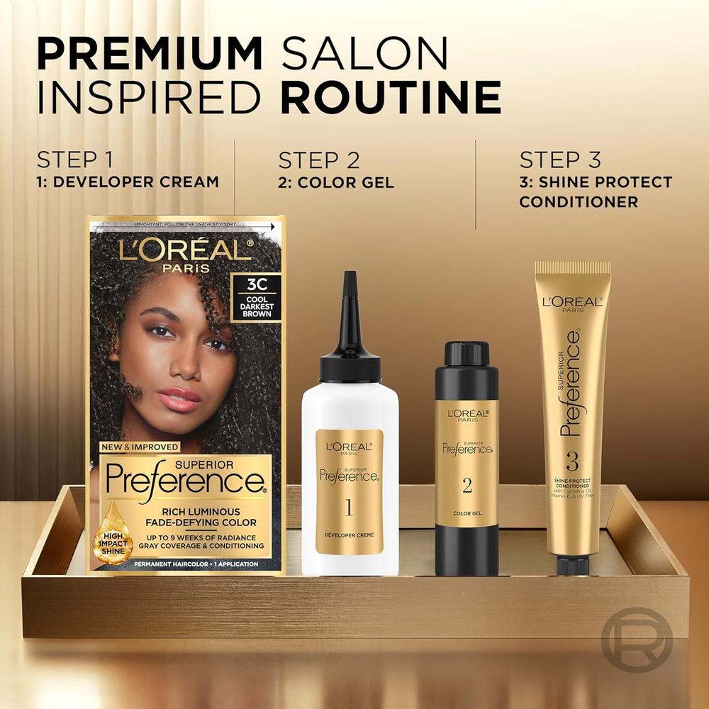 L'ORÉAL PARIS Superior Preference Permanent Hair Color, 6R Light Auburn, 6.5 fl. oz.-071249253120-LR-229829-3-LR eShop