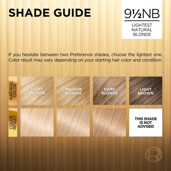L'ORÉAL PARIS Superior Preference Permanent Hair Color, 9.5NB Lightest Natural Blonde, 6.5 fl. oz.-071249253304-LR-224034-5-LR eShop
