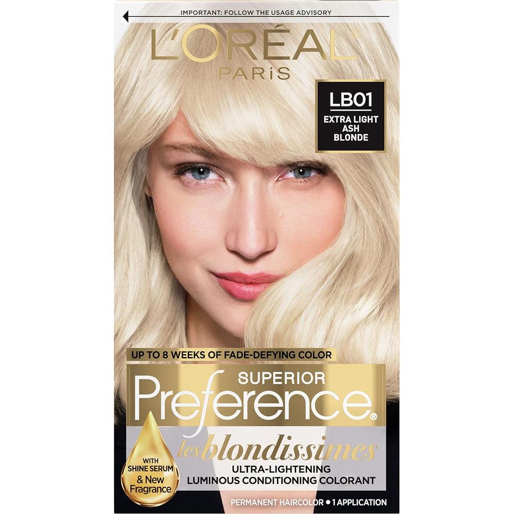 L'ORÉAL PARIS Superior Preference Permanent Hair Color, LB01 Extra Light Ash Blonde, 6.5 fl. oz.-071249253618-LR-224027-1-LR eShop