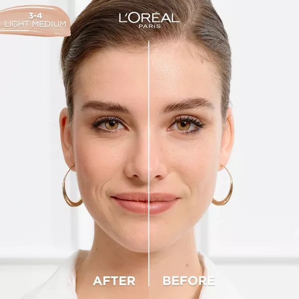 L'ORÉAL PARIS True Match Hyaluronic Tinted Serum Foundation Skincare Hybrid, 3-4 Light Medium, 1 fl oz-071249635933-LR-340452-3-LR eShop