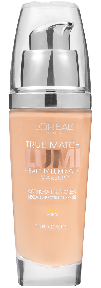 L'ORÉAL PARIS True Match Lumi Healthy Luminous Makeup Medium Coverage, W3 Nude Beige, 1 fl. oz.-071249214756-LR-240382-1-LR eShop