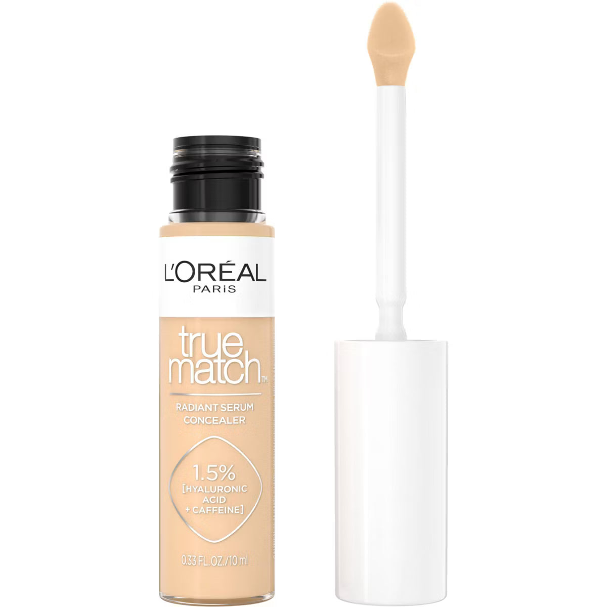L'ORÉAL PARIS True Match Radiant Serum Concealer with Hyaluronic Acid, W4 Light Medium, 0.33 fl oz-071249684917-LR-351868-1-LR eShop
