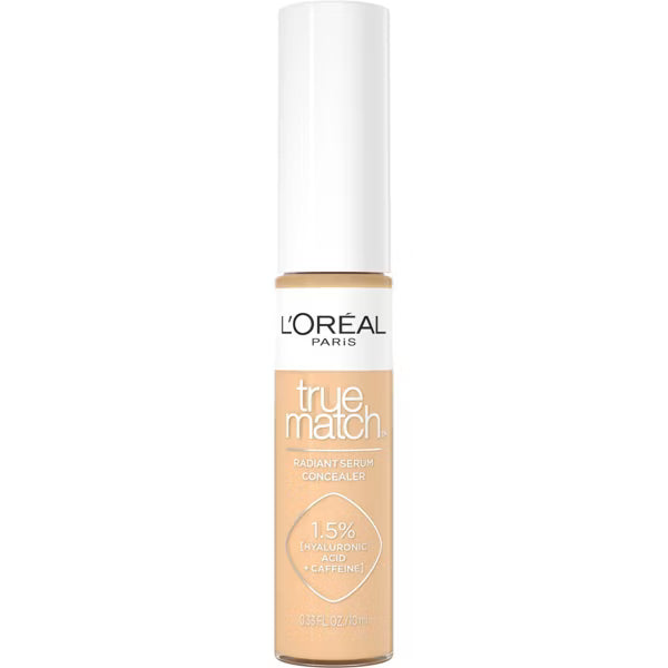 L'ORÉAL PARIS True Match Radiant Serum Concealer with Hyaluronic Acid, W5 Medium, 0.33 fl oz-071249684894-LR-351850-4-LR eShop