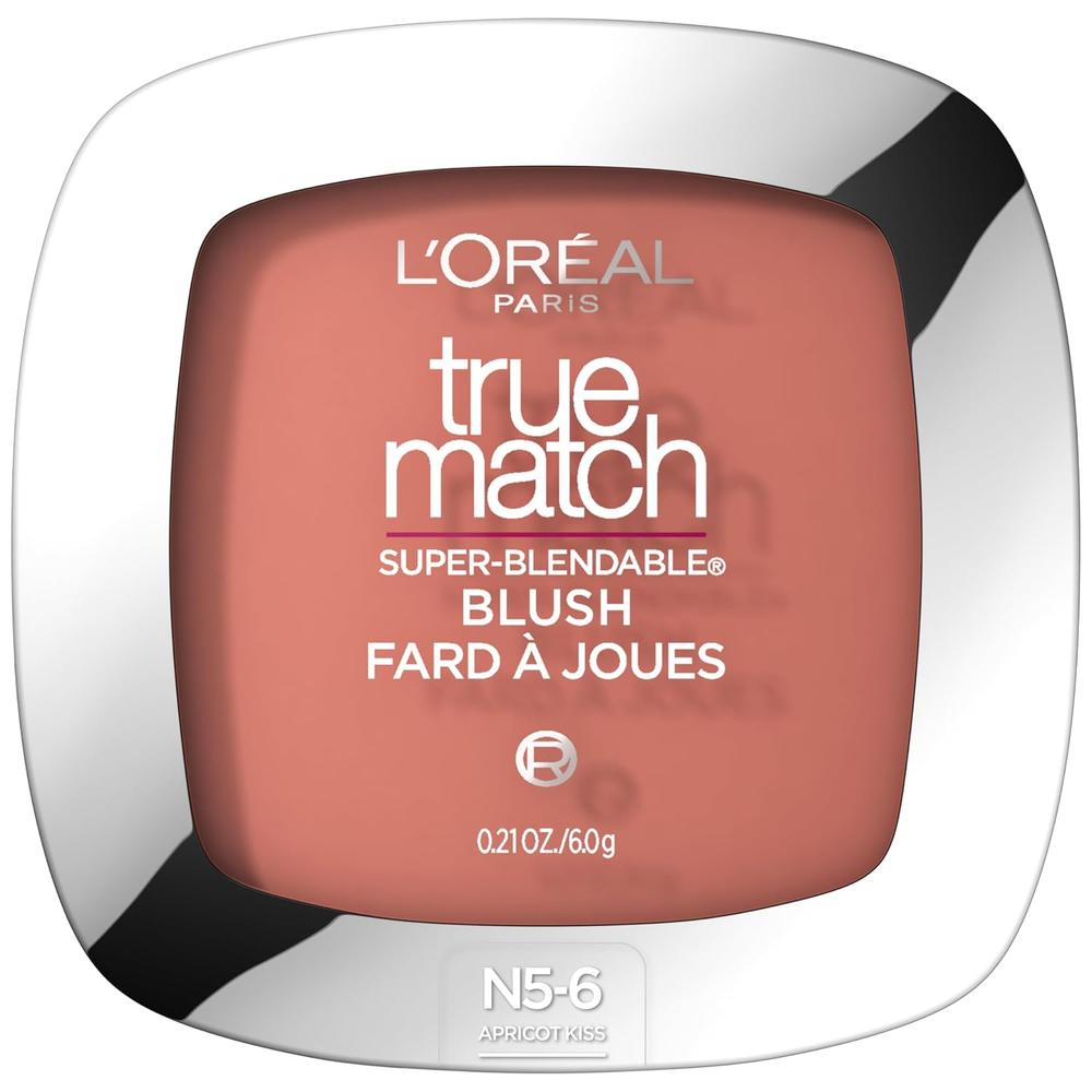 L'ORÉAL PARIS True Match Super-Blendable Blush, Soft Powder Texture, N5-6 Apricot Kiss, 0.21 oz.-071249017494-LR-170362-1-LR eShop