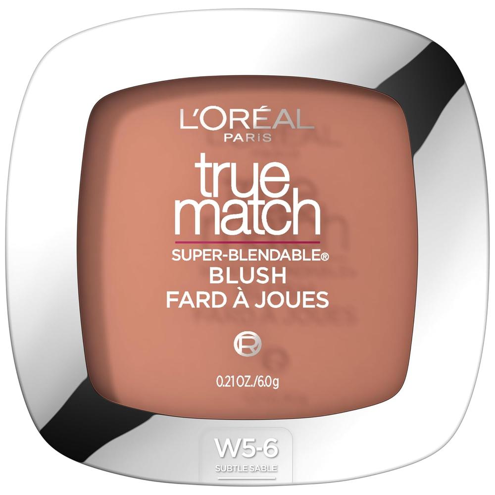 L'ORÉAL PARIS True Match Super-Blendable Blush, Soft Powder Texture, W5-6 Subtle Sable, 0.21 oz.-071249017463-LR-170359-1-LR eShop