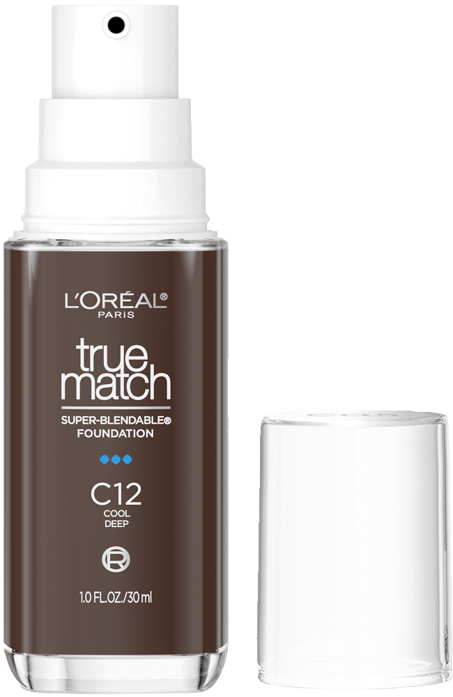 L'ORÉAL PARIS True Match Super-Blendable Foundation, Medium Coverage, C12, Deep, 1 fl. oz.-071249671634-LR-347269-1-LR eShop