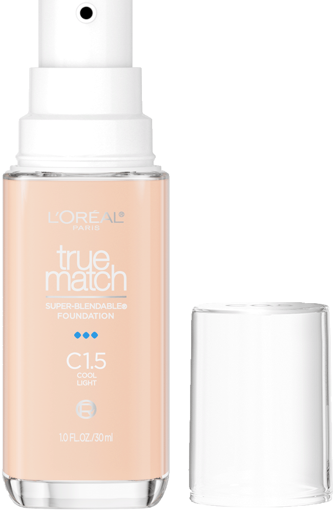 L'ORÉAL PARIS True Match Super-Blendable Foundation, Medium Coverage, C1.5, Light, 1 fl. oz.-071249671504-LR-347291-1-LR eShop