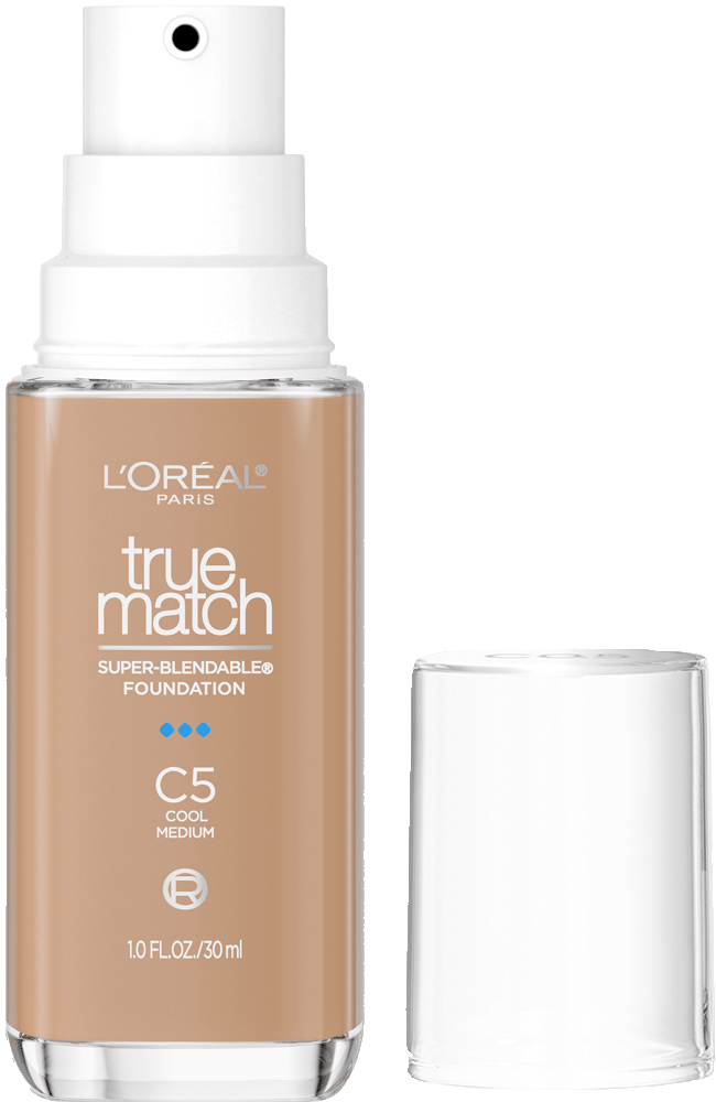 L'ORÉAL PARIS True Match Super-Blendable Foundation, Medium Coverage, C5, Medium, 1 fl. oz.-071249671559-LR-347294-1-LR eShop