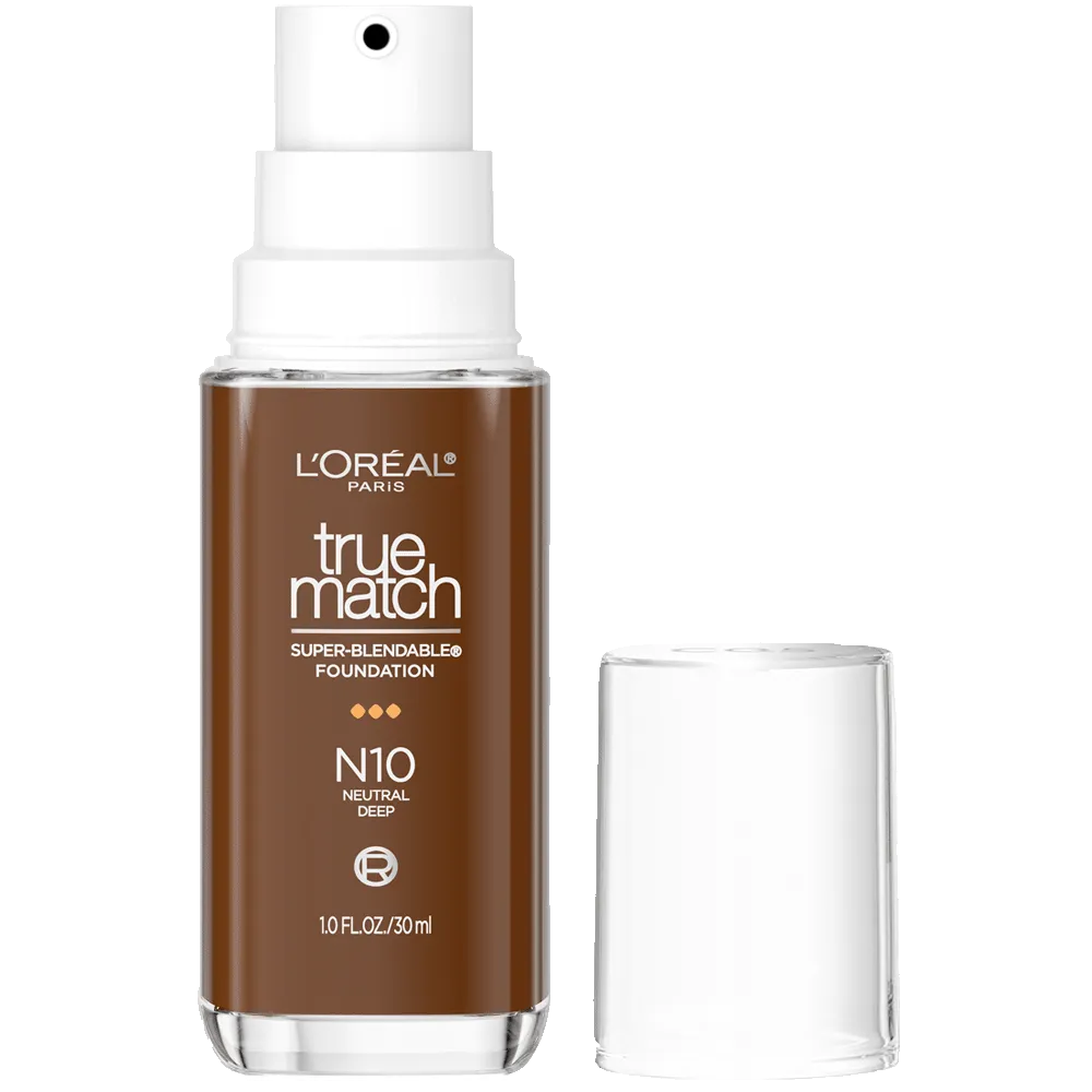 L'ORÉAL PARIS True Match Super-Blendable Foundation, Medium Coverage, N10, Deep, 1 fl. oz.-071249671771-LR-347255-1-LR eShop