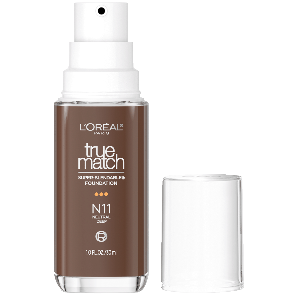 L'ORÉAL PARIS True Match Super-Blendable Foundation, Medium Coverage, N11, Deep, 1 fl. oz.-071249671542-LR-347293-1-LR eShop