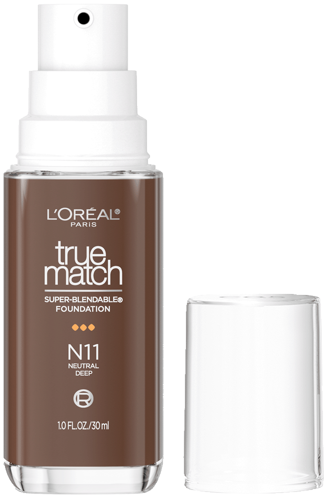 L'ORÉAL PARIS True Match Super-Blendable Foundation, Medium Coverage, N11, Deep, 1 fl. oz.-071249671542-LR-347293-1-LR eShop