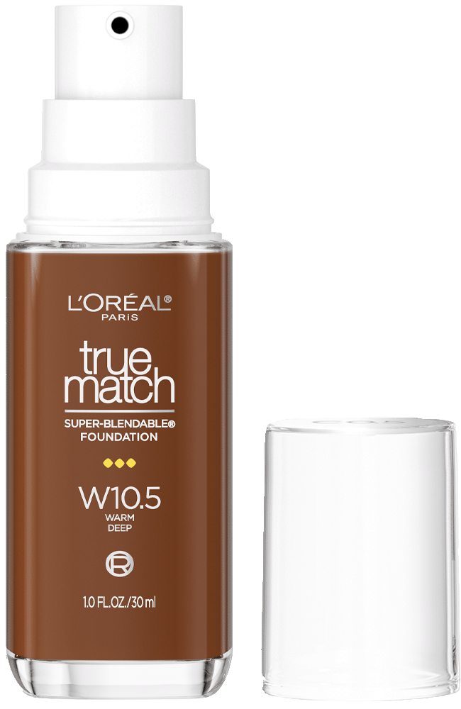 L'ORÉAL PARIS True Match Super-Blendable Foundation, Medium Coverage, W10.5, Deep, 1 fl. oz.-071249671962-LR-348422-1-LR eShop