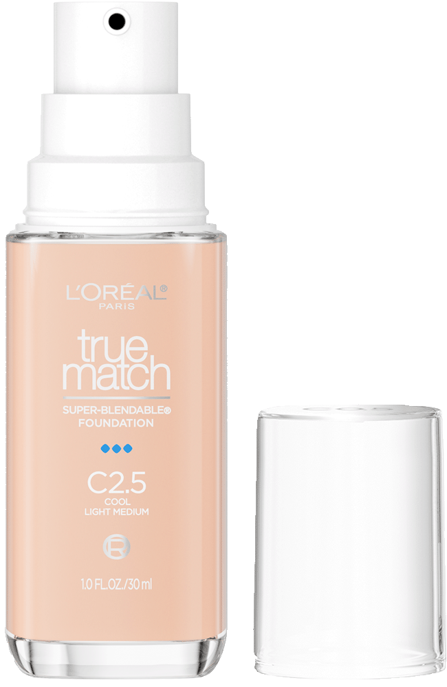 L'ORÉAL PARIS True Match Super-Blendable Foundation, Medium Coverage, W2.5, Light Medium, 1 fl. oz.-071249671931-LR-347272-1-LR eShop