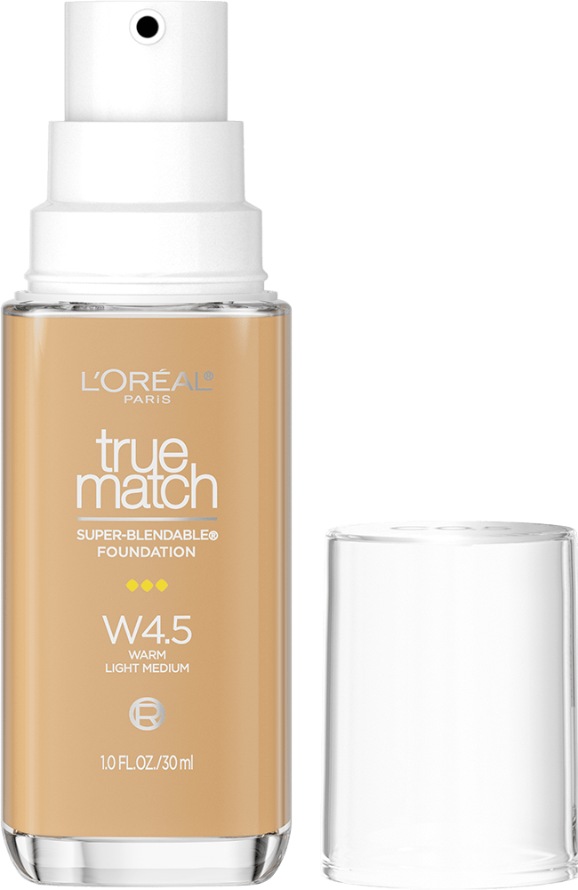 L'ORÉAL PARIS True Match Super-Blendable Foundation, Medium Coverage, W4.5, Light Medium , 1 fl. oz.-071249671696-LR-347270-1-LR eShop