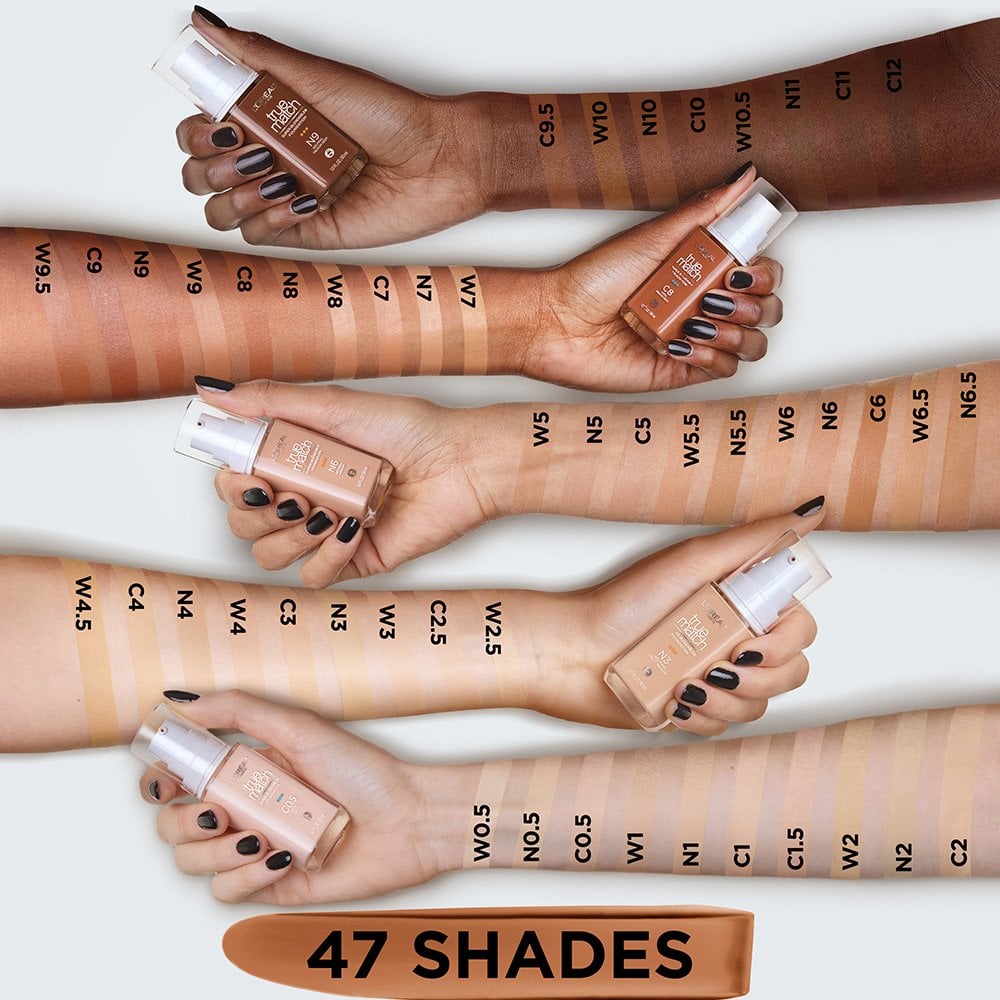 L'ORÉAL PARIS True Match Super-Blendable Foundation, Medium Coverage, W5, Medium, 1 fl. oz.-071249671856-LR-347295-3-LR eShop