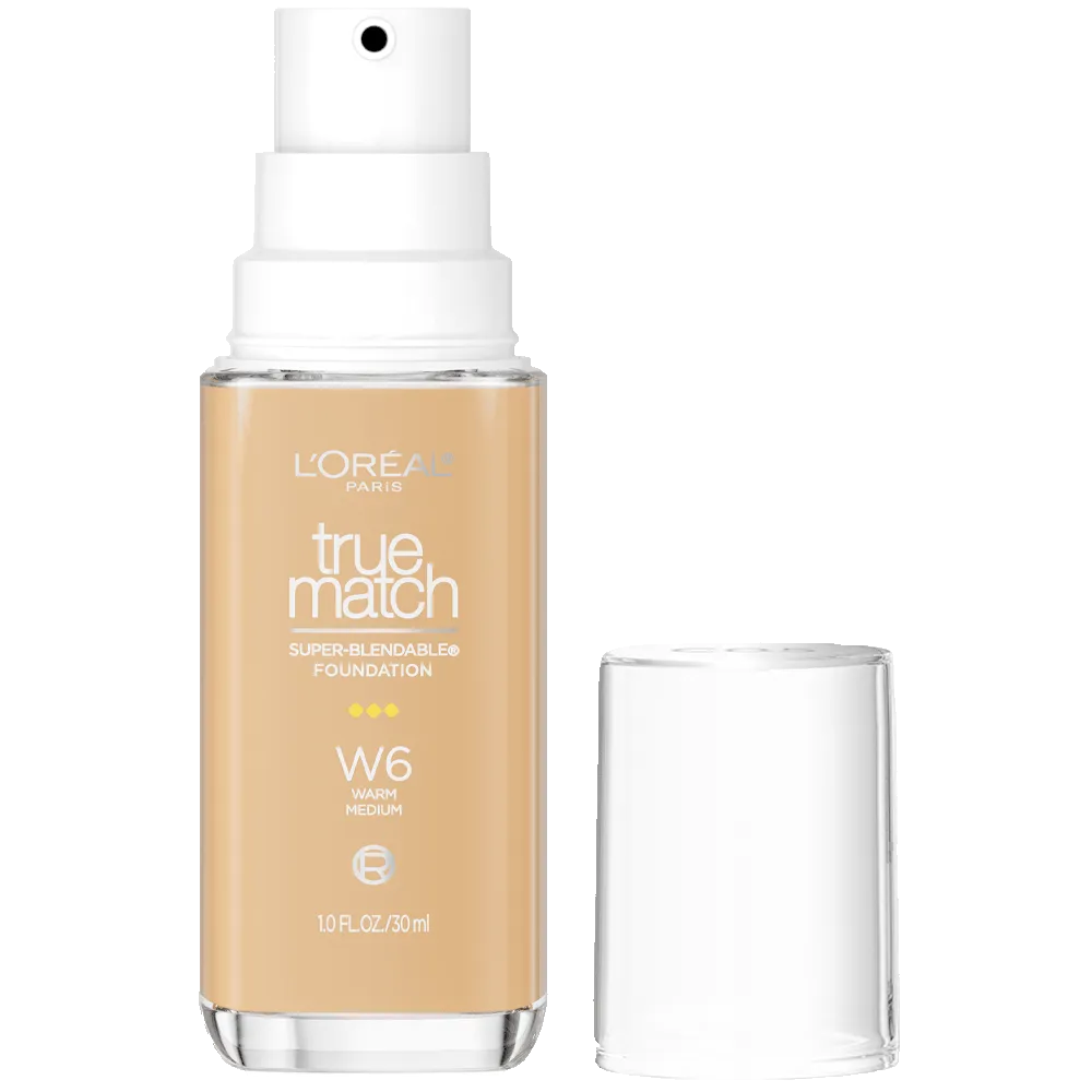 L'ORÉAL PARIS True Match Super-Blendable Foundation, Medium Coverage, W6, Medium, 1 fl. oz.-071249671900-LR-347264-1-LR eShop