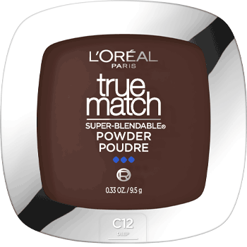 L'ORÉAL PARIS True Match Super-Blendable Oil Free Makeup Powder, C12 Deep, 0.34 oz-071249683811-LR-351874-1-LR eShop
