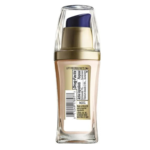 L'ORÉAL PARIS Visible Lift Serum Absolute Lightweight Foundation, 143 Soft Ivory, 1 oz-071249178973-LR-212023-2-LR eShop