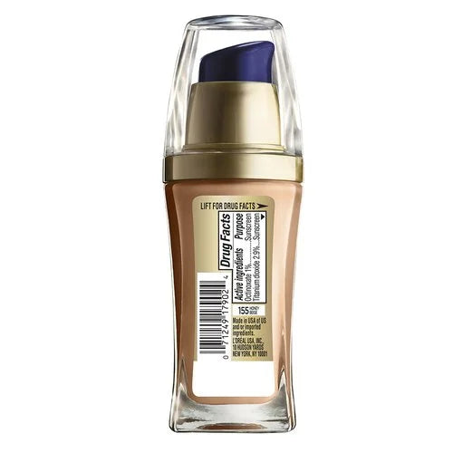 L'ORÉAL PARIS Visible Lift Serum Absolute Lightweight Foundation, 155 Honey Beige, 1 oz-071249179024-LR-212027-2-LR eShop