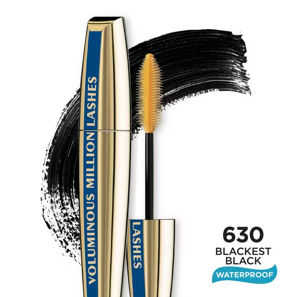 L'ORÉAL PARIS Voluminous Million Lashes Waterproof Mascara, 630 Black Waterproof, 0.32 fl. oz.-071249195499-LR-219015-4-LR eShop