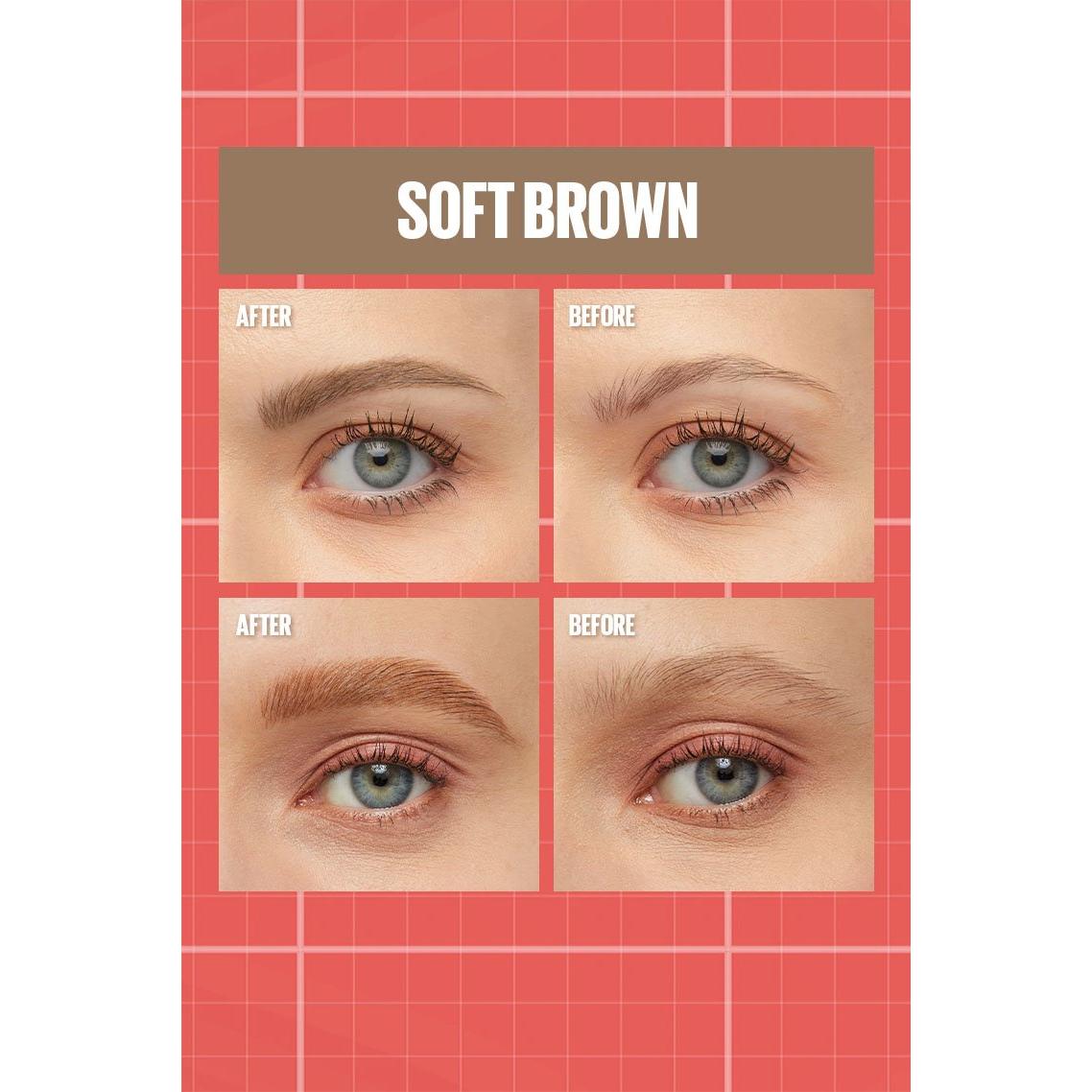 MAYBELLINE New York Build-A-Brow 2-in-1 Brow Pen and Sealing Gel Eye Makeup, 255 Soft Brown, 0.05 oz-041554087666-LR-351905-3-LR eShop