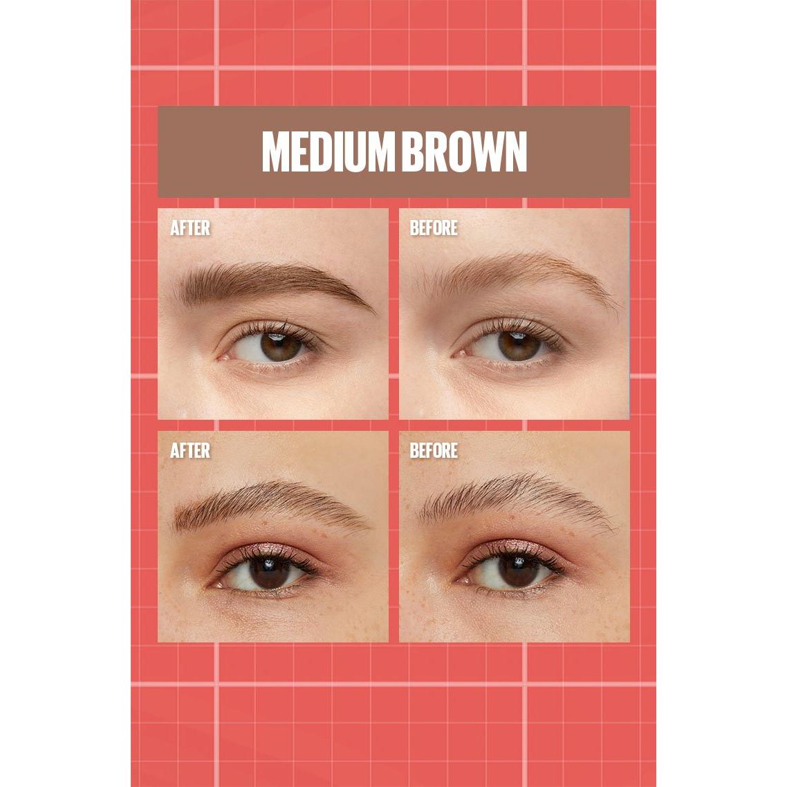 MAYBELLINE New York Build-A-Brow 2-in-1 Brow Pen and Sealing Gel Eye Makeup, 257 Medium Brown, 0.05 oz-041554087673-LR-351907-3-LR eShop