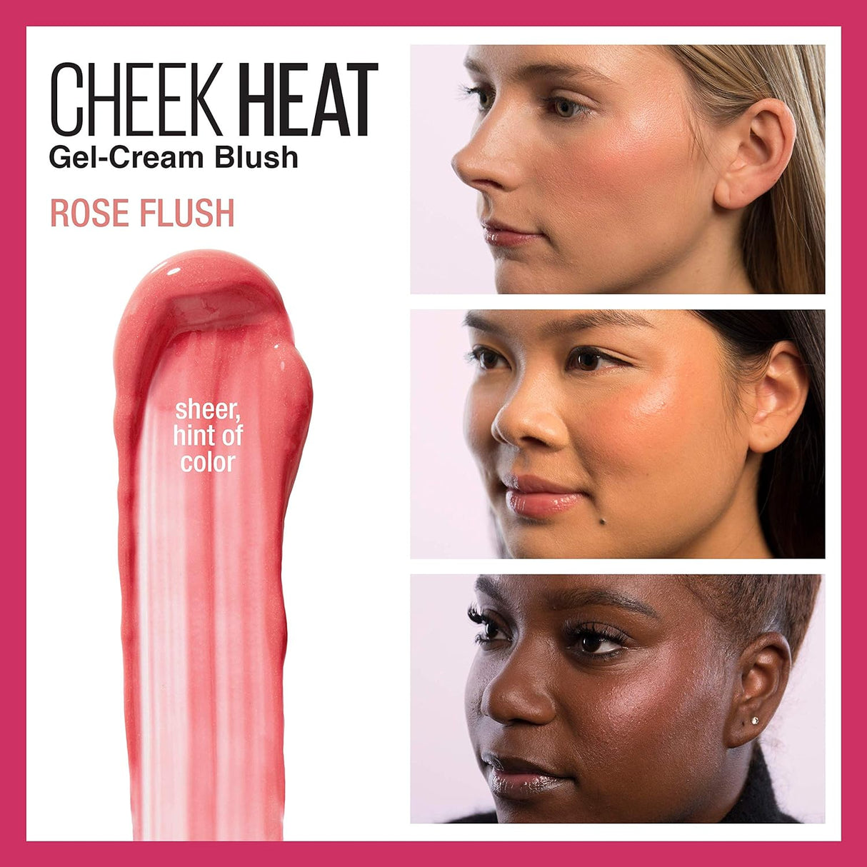 MAYBELLINE New York Cheek Heat Gel-Cream Blush, 020 Rose Flush, 0.27 oz-041554578195-LR-333830-3-LR eShop