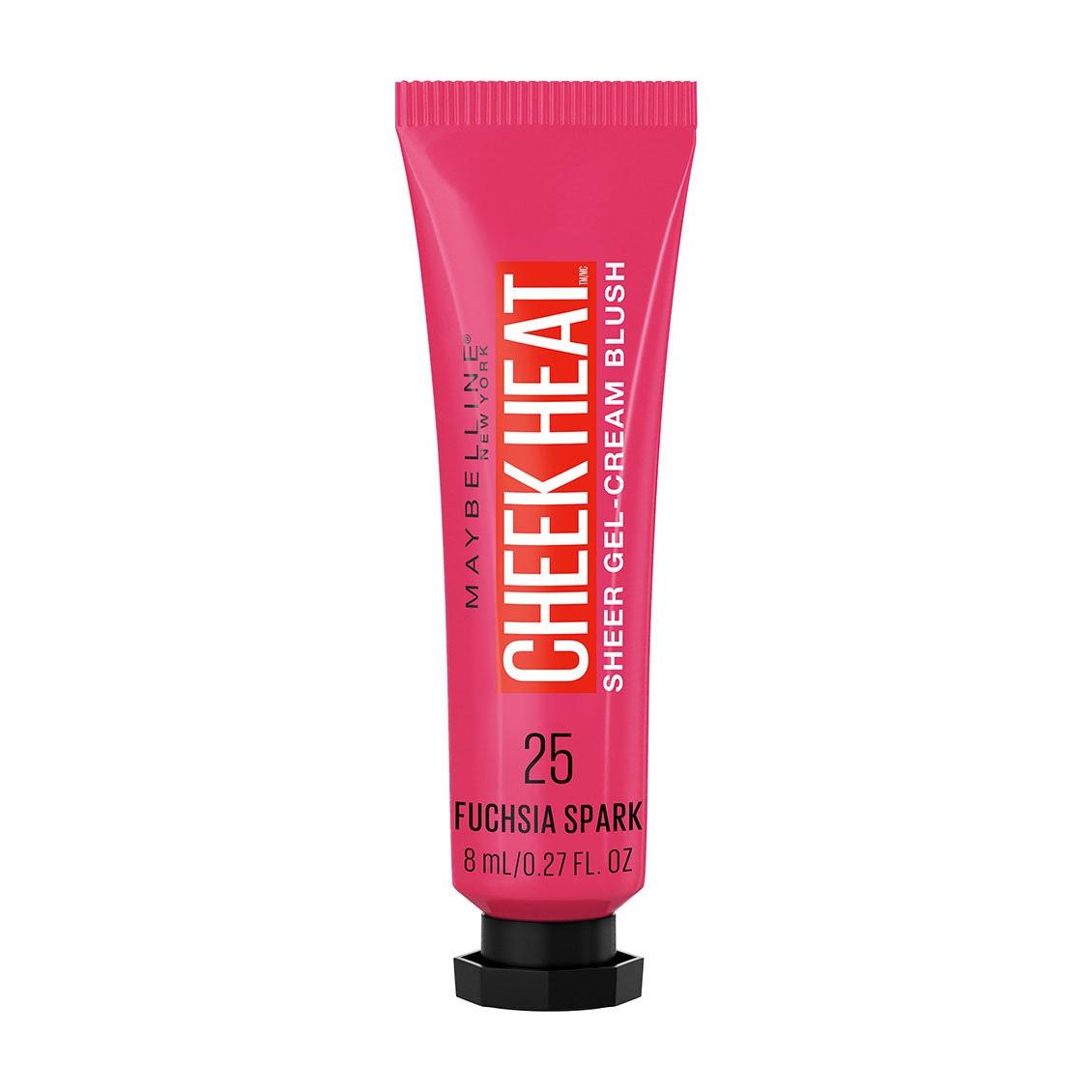 MAYBELLINE New York Cheek Heat Gel-Cream Blush, 025 Fuchsia Spark, 0.27 oz-041554578201-LR-333827-1-LR eShop