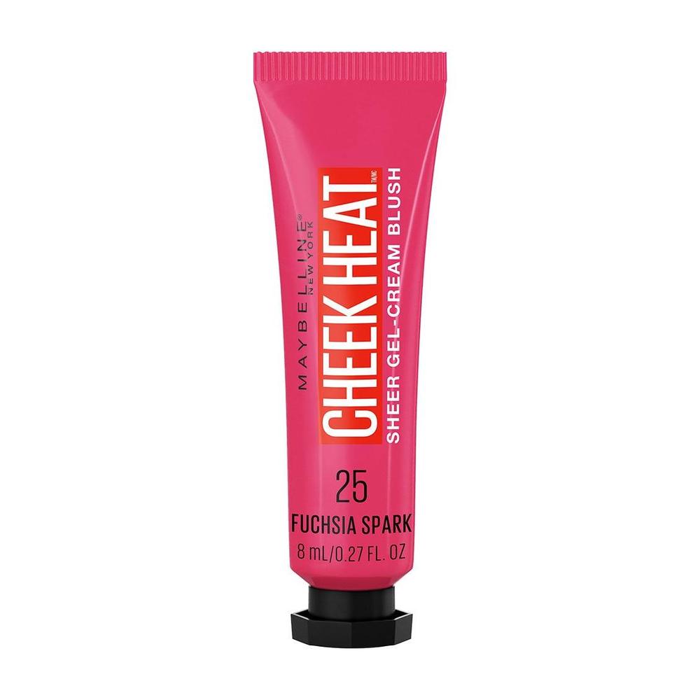 MAYBELLINE New York Cheek Heat Gel-Cream Blush, 025 Fuchsia Spark, 0.27 oz-041554578201-LR-333827-1-LR eShop
