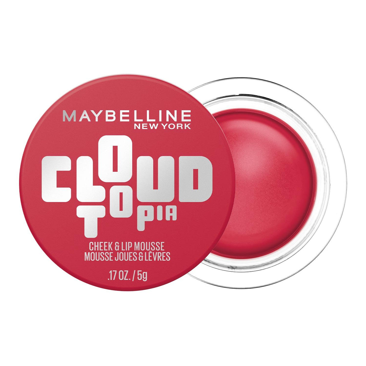 MAYBELLINE New York Cloudtopia Cheek & Lip Mousse Blush, Ethereal Rouge, 0.17 oz-041554102413-LR-360432-1-LR eShop
