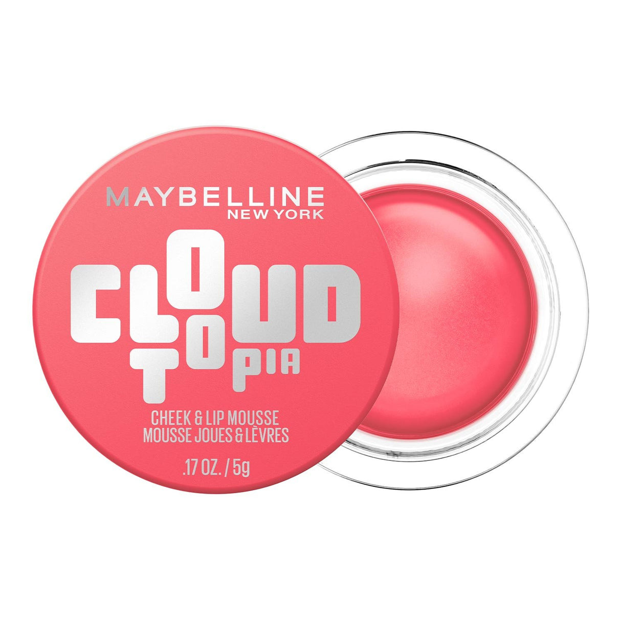 MAYBELLINE New York Cloudtopia Cheek & Lip Mousse Blush, Moonlit Rose, 0.17 oz-041554102475-LR-360436-1-LR eShop