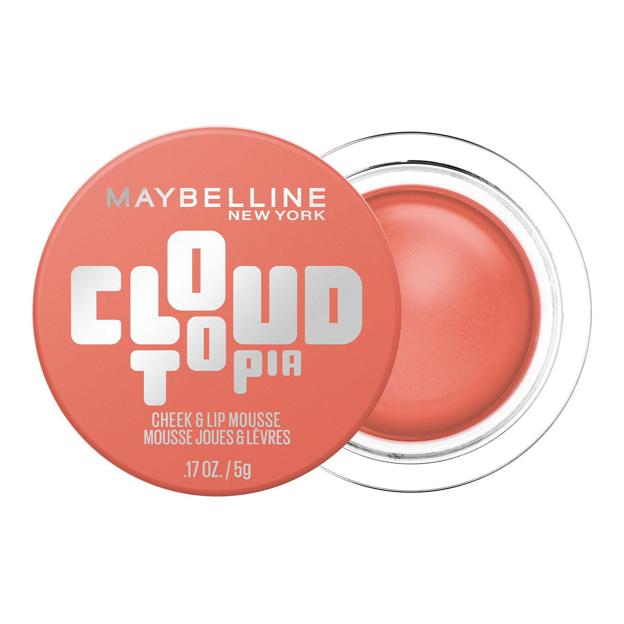 MAYBELLINE New York Cloudtopia Cheek & Lip Mousse Blush, Solar Serenity, 0.17 oz-041554102505-LR-360439-1-LR eShop