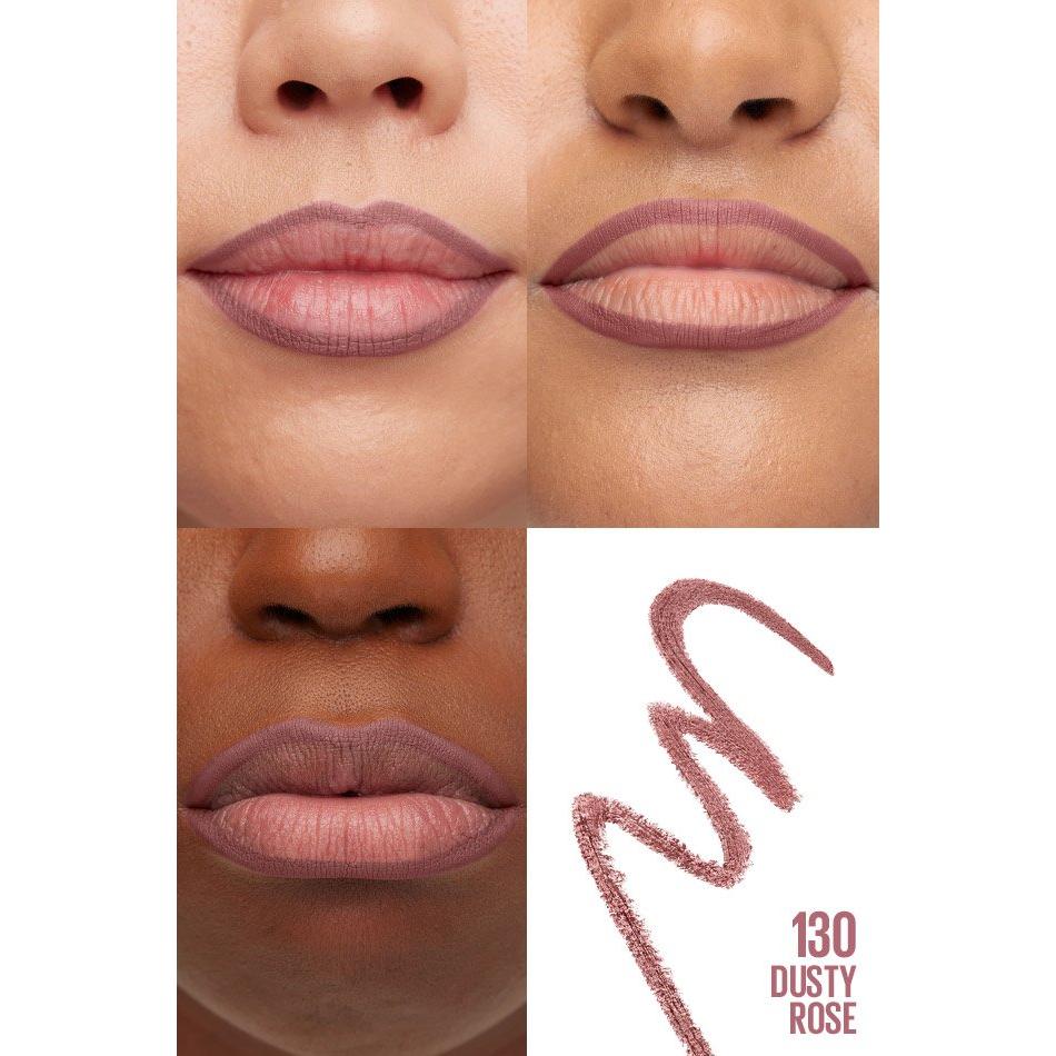 MAYBELLINE New York Color Sensational Shaping Lip Liner, 130 Dusty Rose, 0.01 oz-041554486094-LR-307434-3-LR eShop