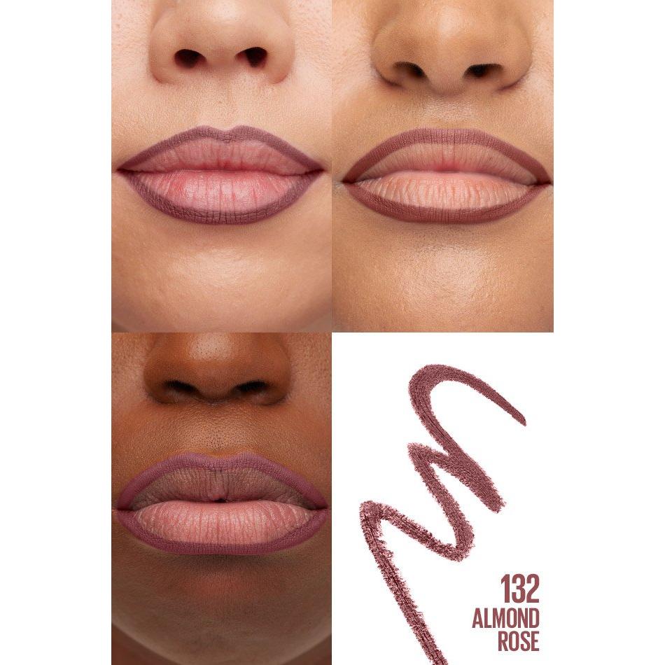 MAYBELLINE New York Color Sensational Shaping Lip Liner, 132 Almond Rose, 0.01 oz-041554549287-LR-323090-3-LR eShop