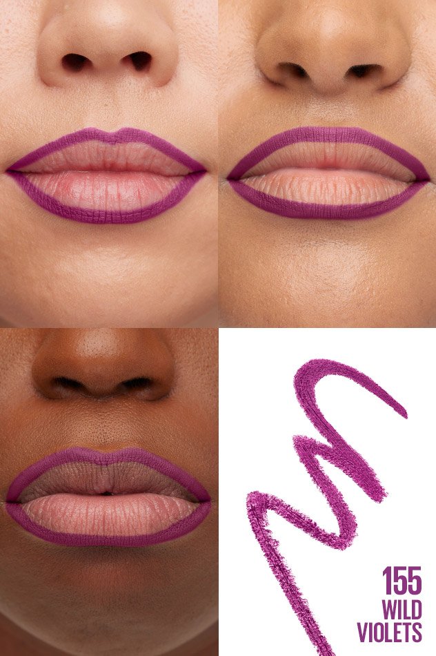 MAYBELLINE New York Color Sensational Shaping Lip Liner, 155 Wild Violets, 0.01 oz-041554486148-LR-307446-3-LR eShop