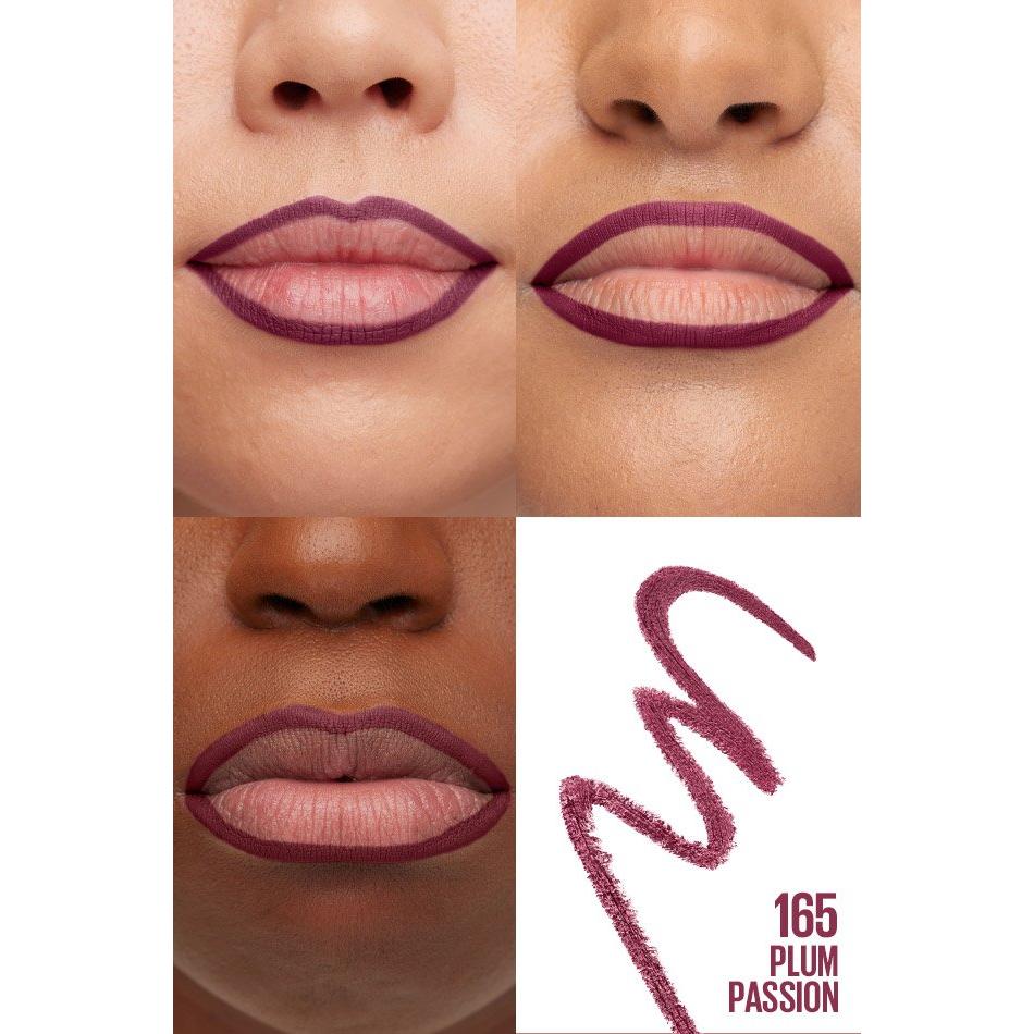 MAYBELLINE New York Color Sensational Shaping Lip Liner, 165 Plum Passion, 0.01 oz-041554492866-LR-307440-3-LR eShop