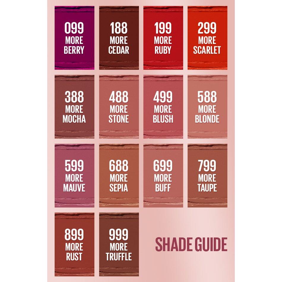 MAYBELLINE New York Color Sensational Ultimatte Slim Lipstick Makeup, 688 More Sepia-041554070736-LR-342500-7-LR eShop