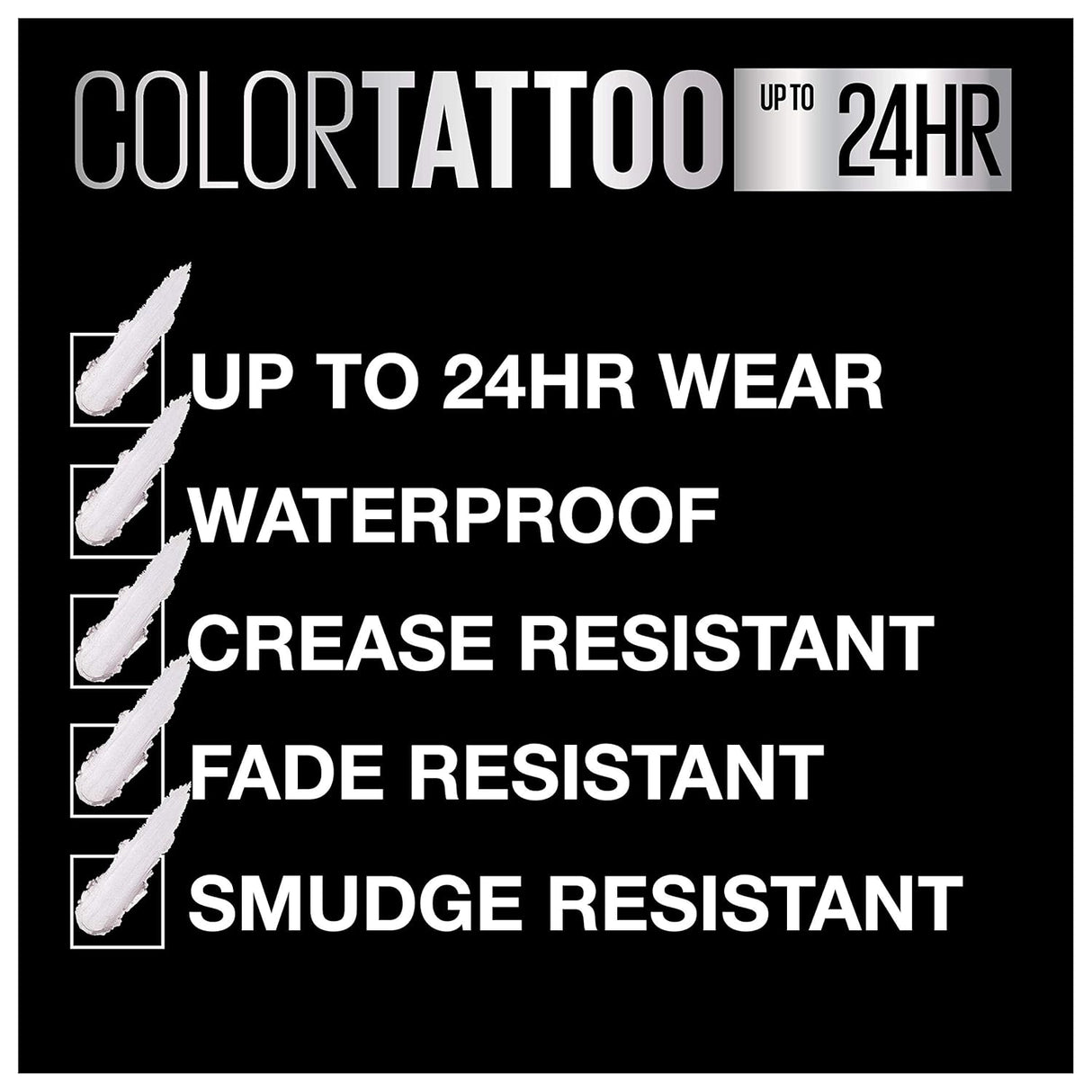 MAYBELLINE New York Color Tattoo Longwear Cream Eyeshadow, Risk Maker, 0.14 oz-041554567960-LR-331800-6-LR eShop