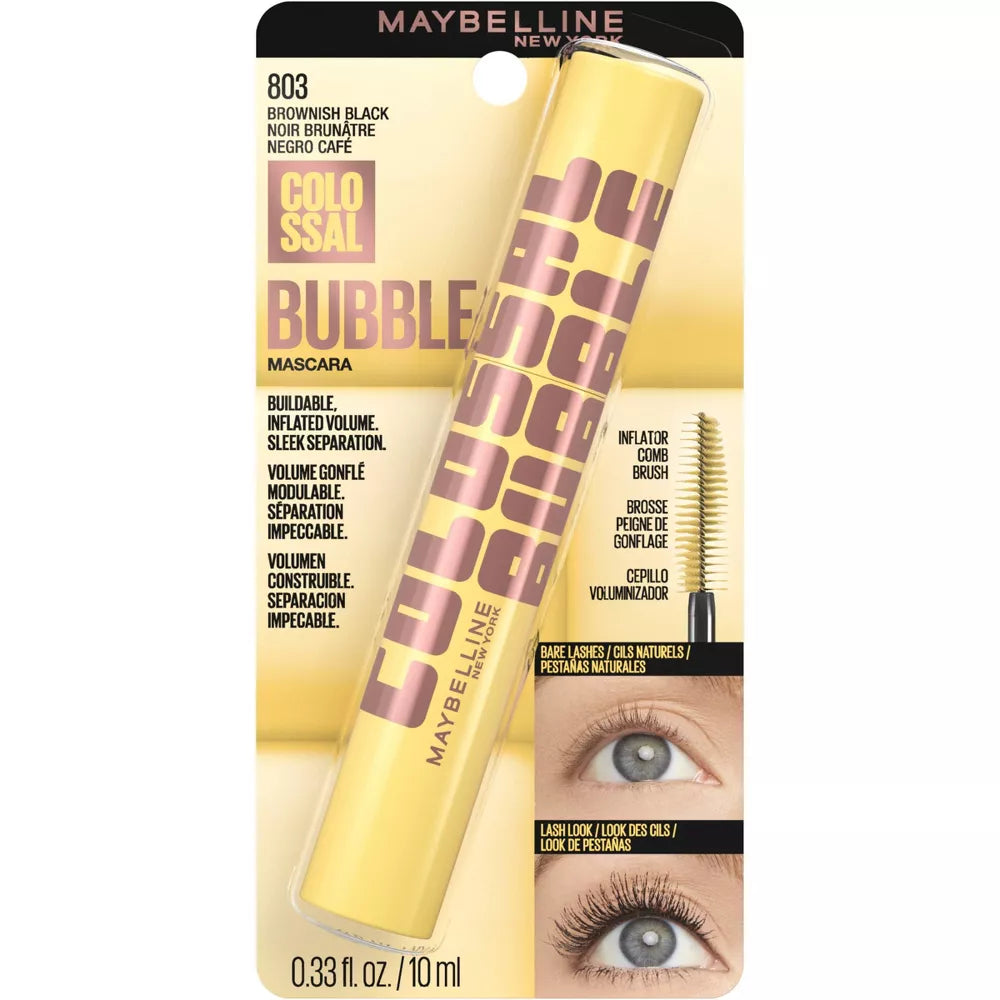 MAYBELLINE New York Colossal Bubble Washable Mascara, 803 Brownish Black, 0.33 oz-041554096088-LR-358206-3-LR eShop
