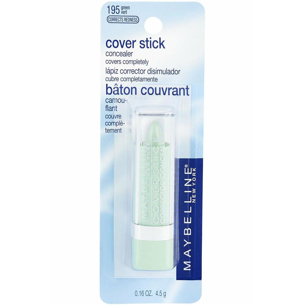 MAYBELLINE New York Cover Stick Corrector Concealer, Green Corrects Redness, 0.16 oz-041554616019-LR-134143-1-LR eShop