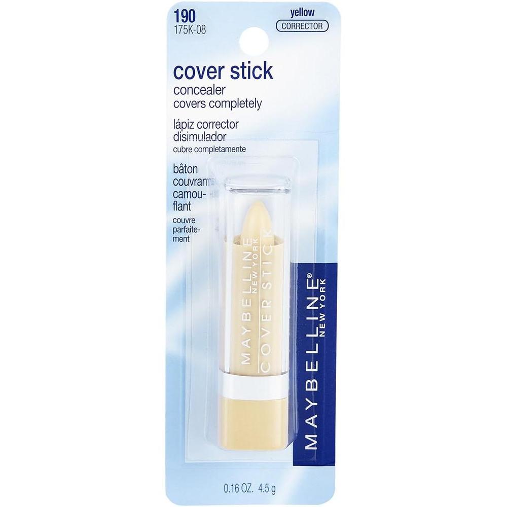 MAYBELLINE New York Cover Stick Corrector Concealer, Yellow Corrects Dark Circles, 0.16 oz-041554615982-LR-134142-1-LR eShop